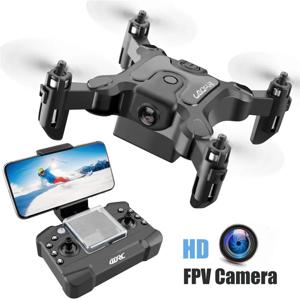 미니 드론 V2 4K 1080P HD 카메라, 와이파이, Fpv, 기압 고도 유지, 접이식 쿼드콥터, RC 드론, 어린이 장난감 선물, 신제품