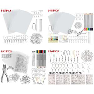 DIY 키체인 장식품용 열 슈링클스 세트, 창의적인 공예 장식, 스크랩북용 수축 아트 필름 종이 열