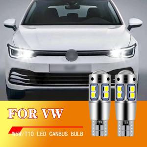 VW 골프 mk3 mk4 mk5 mk6 3 4 5 6 파사트 B5 B5.5 B6 B7 B8 CC 폴로 6r 투란 캐디 2 LED 클리어런스 라이트 램프, W5W T10 캔버스