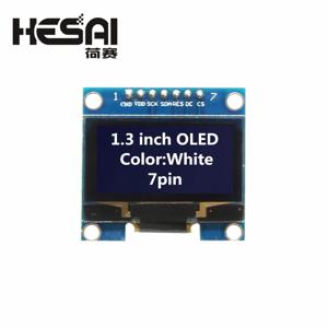 OLED LCD LED 디스플레이 모듈 1.3 IIC I2C SPI 통신 모듈, 아두이노 DIY 키트, 1.3 인치, 화이트 컬러, 128x64