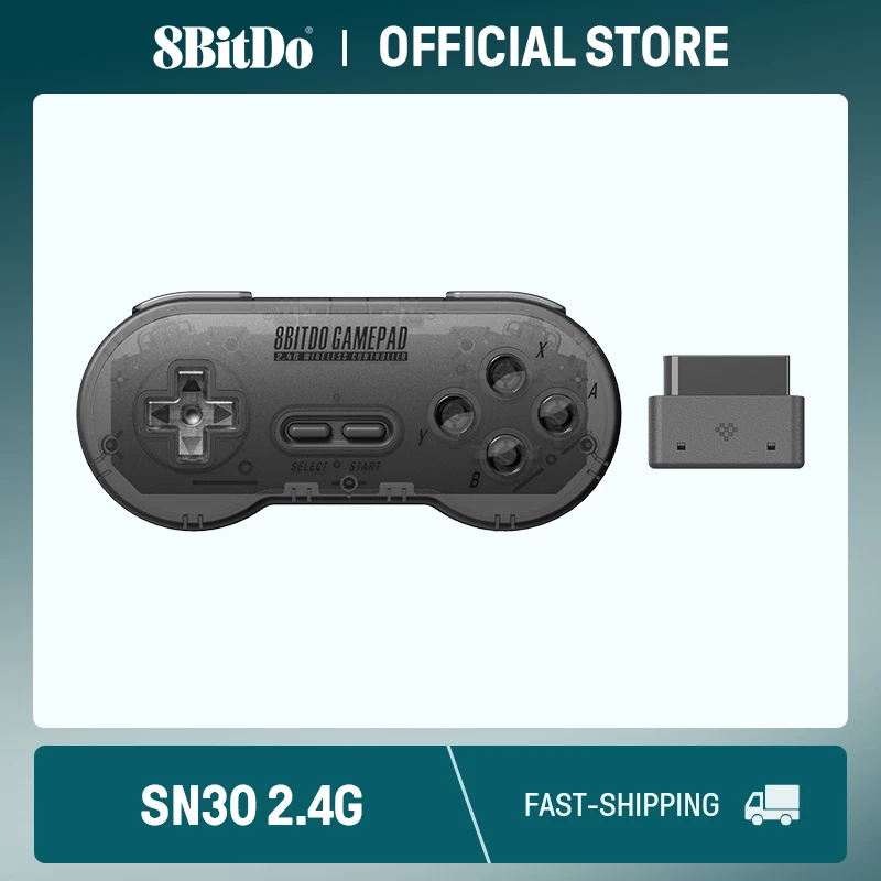 8BitDo SN30 2.4G 무선 게임패드, 오리지널 SNES/SFC용