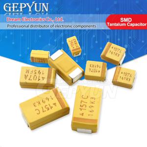 A B C D 타입 SMD 탄탈럼 커패시터, 476 106, 6.3V, 10V, 16V, 25V, 35V, 0.33, 0.47, 2.2, 3.3, 10, 22, 33, 47, 100, 10 개 UF SMD, 150, 220, 330/470