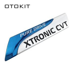 퓨어 드라이브 XTRONIC CVT 니스모 메탈 엠블럼 배지 테일 스티커, 닛산 캐시카이 X-트레일 쥬크 티나 티다 써니 노트 자동차 스타일링용