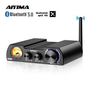 AIYIMA 블루투스 5.0 파워 앰프, 스테레오 오디오 앰프 스피커, 홈 앰프, 300W x 2 VU 계량기 증폭, A08 Pro TPA3255