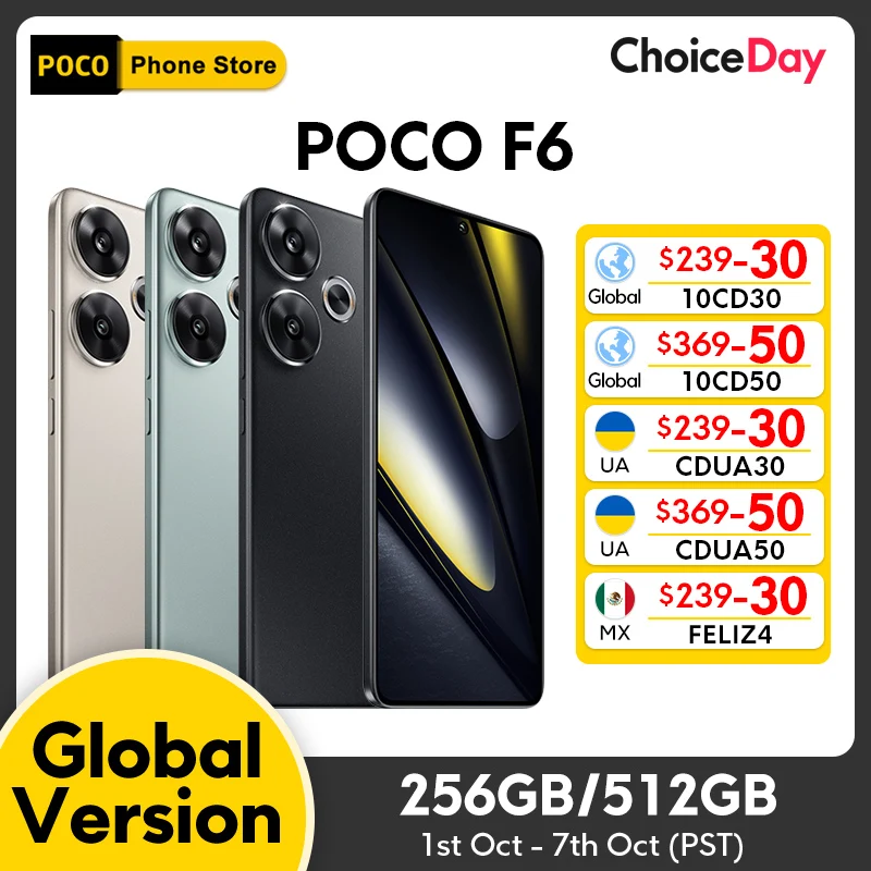 POCO 스마트폰 글로벌 버전, 스냅드래곤 F6®CrystalRes AMOLED 도트 디스플레이 NFC 5G 터보 충전, 8s Gen 3, 90W, 6.67 인치, 1.5K, 120Hz