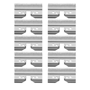 Andis Oster Wahl KM A5 시리즈용 금속 교체 블레이드, 빠른 피드 클리퍼 A5 그루밍 클리퍼 이동식 블레이드, 로트당 10 개