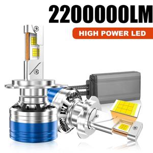 차량용 고출력 8580 CSP Canbus 9005 HB3 9006 HB4 터보 램프, H7 H4 H11 LED 헤드라이트, 12V 24V 자동 램프 전구, 6000K 30000LM