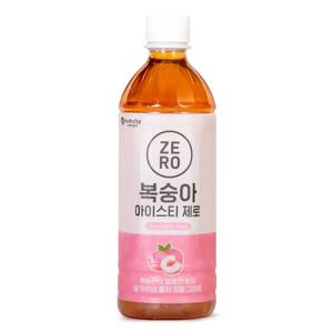 맥널티 복숭아 아이스티 제로칼로리 음료 500ml 24개입