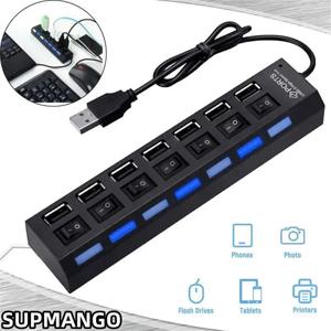 USB 허브 허브 USB 어댑터, 멀티 포트 사용 전원 어댑터 익스텐더, PC 컴퓨터 액세서리 스위치, 노트북용 USB 2.0