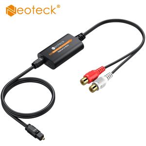 Neoteck DAC 컨버터, SPDIF-RCA 디지털-아날로그 오디오 컨버터, 광학 토스링크-RCA 오디오 어댑터, 192kHz