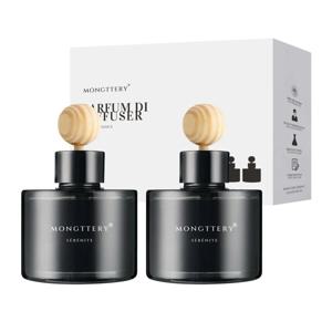 몽때리 자동차 향수 공기 청정기 방향제 차량용 디퓨저 120ml x 2개입