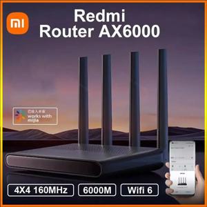 샤오미 레드미 라우터 AX6000 리피터 와이파이 익스텐더, VPN IPTV 메쉬 네트워킹, 8 신호 증폭기, 512MB OFDMA MU-MIMO Mi Home, 신제품