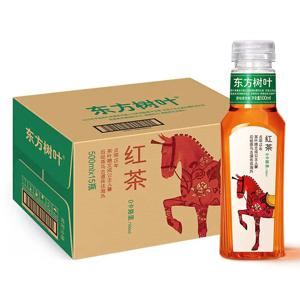 Nongfu 용수철 오리엔탈 잎 무설탕 홍차, 케이스 당 500ml * 15 병