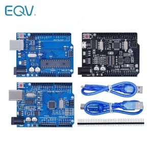 UNO R3 공식 박스, ATMEGA16U2 / UNO + WiFi, R3 MEGA328P 칩, CH340G, Arduino UNO R3 개발 보드 WeMos ESP8266, 1 세트