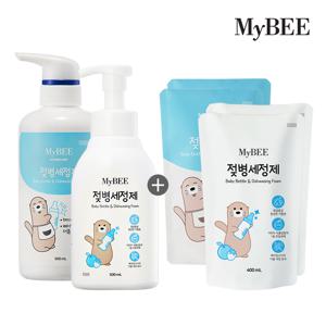 마이비 젖병세정제 용기 500ml+리필 400ml 2팩