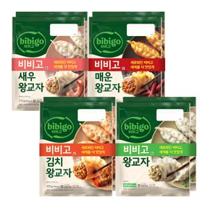 비비고 왕교자 455g*2봉+김치왕교자420g*2봉+새우왕교자315g*2봉+매운왕교자385G*2봉 [총 8봉]