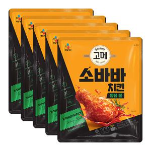 [CJ]고메 소바바치킨양념봉 300g X 5개