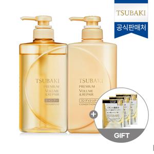 프리미엄 볼륨 & 리페어 샴푸 + 컨디셔너 + 리필 샴푸 660ml