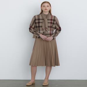 [닥스 여성] [[24FW]] DLDR4DP71I2 [D-SOFT PLEATS 3 SET] 베이지 소프트 플리츠 레이어드 원피스(원피