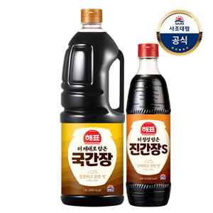 더제대로담은 국간장 1.8L 1개 + 더정성담은 진간장S 840ml 1개