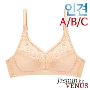 [자스민by비너스]인견 노와이어 풀컵 홑겹브라1종[JBR1265]80A-95C컵