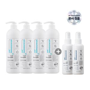 쿨 탈모 샴푸 1L 4개 + 토닉 150ml 2개