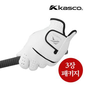 [KASCO]  프리미엄 남성 합피장갑 3 장 패키지