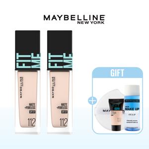 뉴욕 핏미 파운데이션 2개+쿠션퍼프 + 핏미 파운데이션 5ml + 리무버 20ml