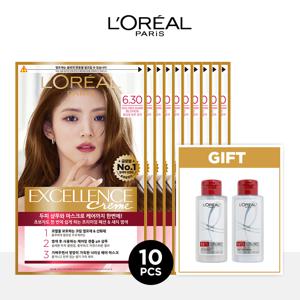 엑셀랑스 크림 염모제 10개+본드리페어 샴푸 100ml+프리 트리트먼트 100ml