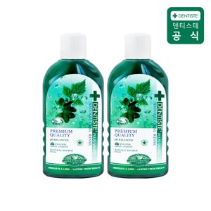 덴티스테 내츄럴 오랄린스 가글 700ml 2개