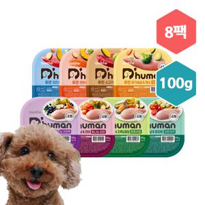 [종류별로 맛보기/중대형견] 자연화식 100g 7종 8팩