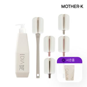 리필형스펀지젖병솔세트+젖병솔리필형3P+디아젖병세정제500ml (색상선택)