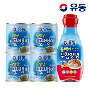 유동 자연산골뱅이 230g 4개 +무침양념 320g 1개