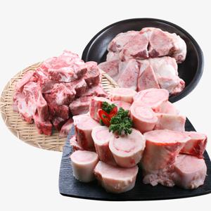 한우 사골2kg+잡뼈2kg+도가니200g