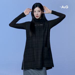 더엣지 24FW 울혼방 체크 토글 베스트