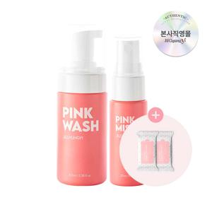 퍼퓸 여성청결제 핑크워시 폼 100ml+핑크 페미닌 미스트 20ml+페미닌 티슈 x2개