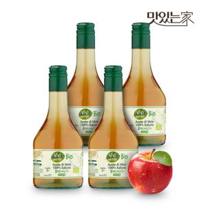 COOP 비비베르데 이탈리아 유기농 애플사이다비니거 천연발효 사과식초 500ml 4병 무첨가물 Non GMO