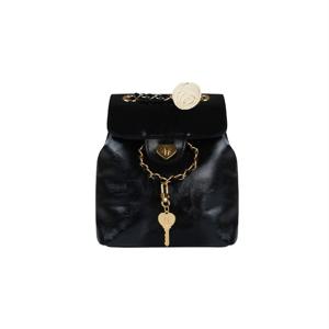 HEART CORSAGE BACKPACK_BLACK