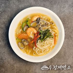 [우정제면소] 멸치맛 칼국수 6인분세트 생면1kg+스프6봉