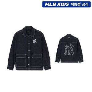 MLB키즈 클래식 모노그램 빅럭스 데님셔켓 7AWSM0144 JS