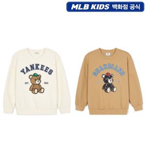 MLB키즈 모노베어 아플리케자수 맨투맨 7AMTC0144 JS