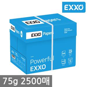 엑소EXXO A4 복사용지A4용지 75g 2500매 1BOX