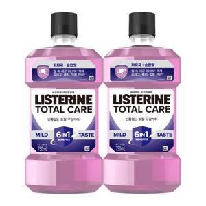 리스테린 토탈케어 마일드 750ml X2개