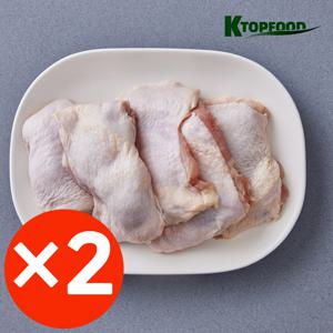 케이탑푸드 1kg+1kg 국내산 뼈 없는순살 닭 다리살 사이정육 닭요리 갈비 볶음탕 냉장