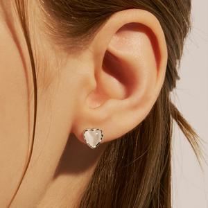 [강한나, 오마이걸 효정&아린, 엔믹스 지우 착용][sv925] special heart stone earring