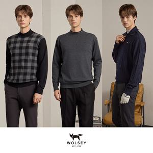 [Wolsey] 울시 24FW 남성 울블렌디드 니트 풀오버 3종 SET