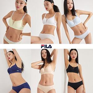 [하프클럽/휠라]FILA 스포티엑티브 노와이어 브라팬티 패키지브라팬티 6세트 + 세컨팬티 6종