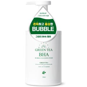 메르헨트 그린티 바하 버블 클렌징폼 500ml X 1개 살리실산 약알칼리 딥클렌징 세안제