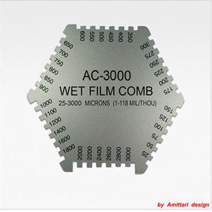 비파괴식 도막두께측정기/습도막 두께측정기/Wet Film Comb AC-3000