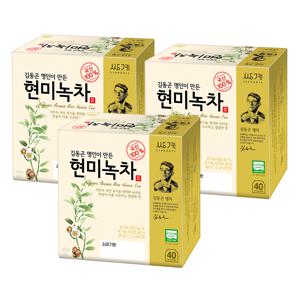 김동곤 명인이 만든 현미녹차 40티백 x 3개